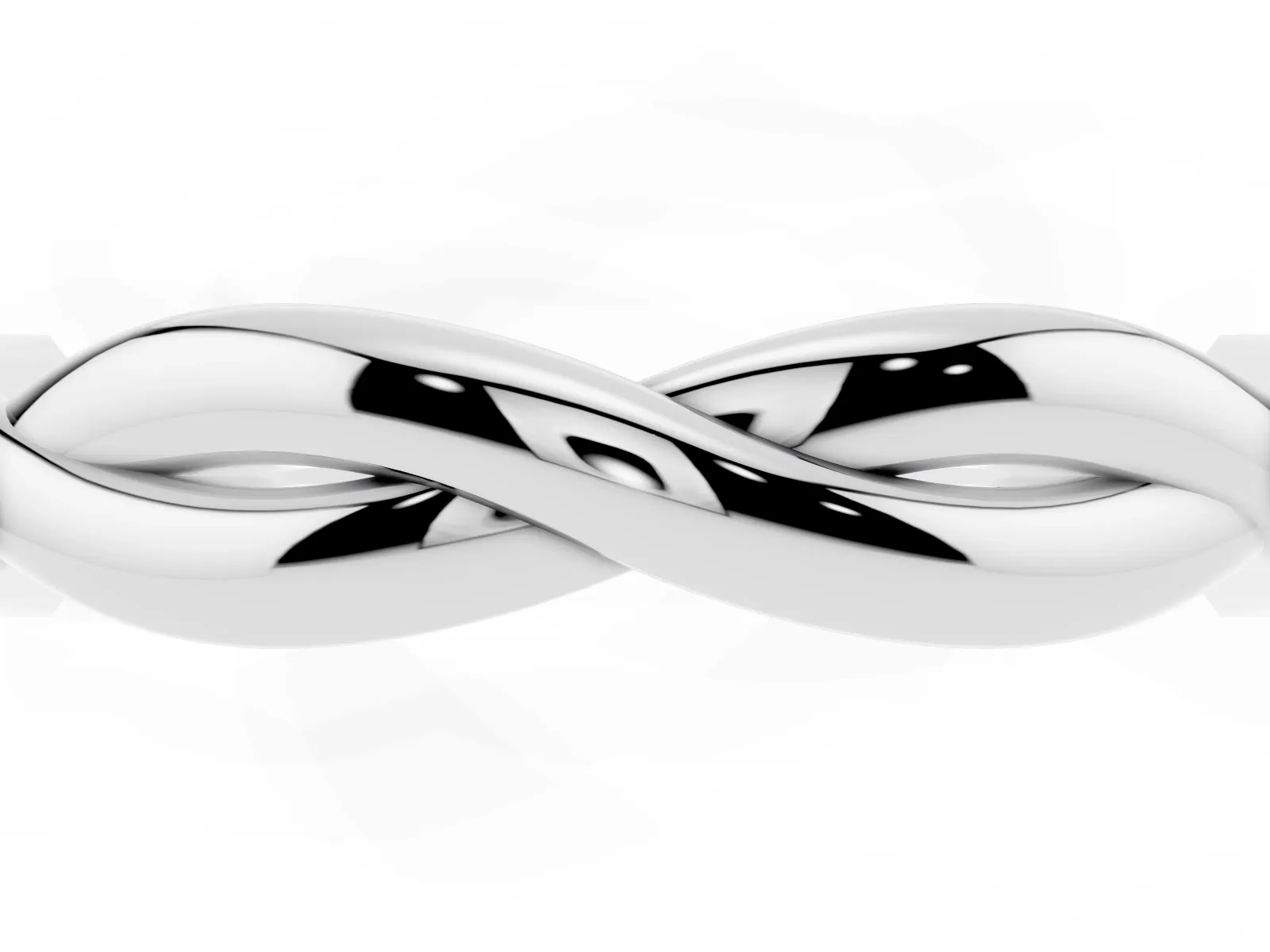 Infinity Twisted Plain Band Platinum