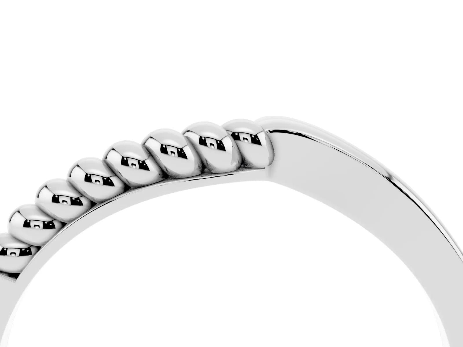 Twisted Solitaire Round Cut Knife Edge Prong Ring Silver