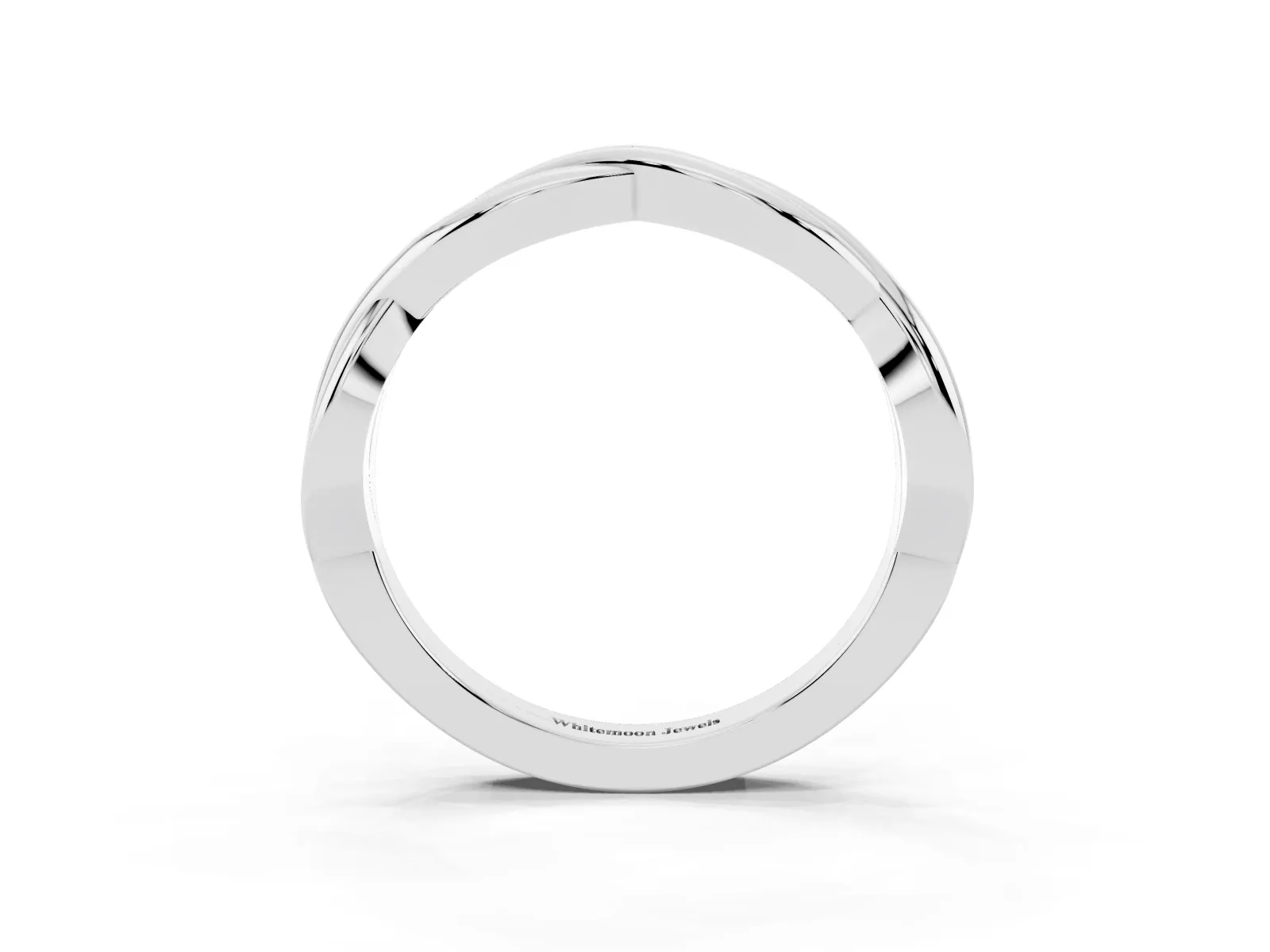 Infinity Twisted Plain Band Platinum