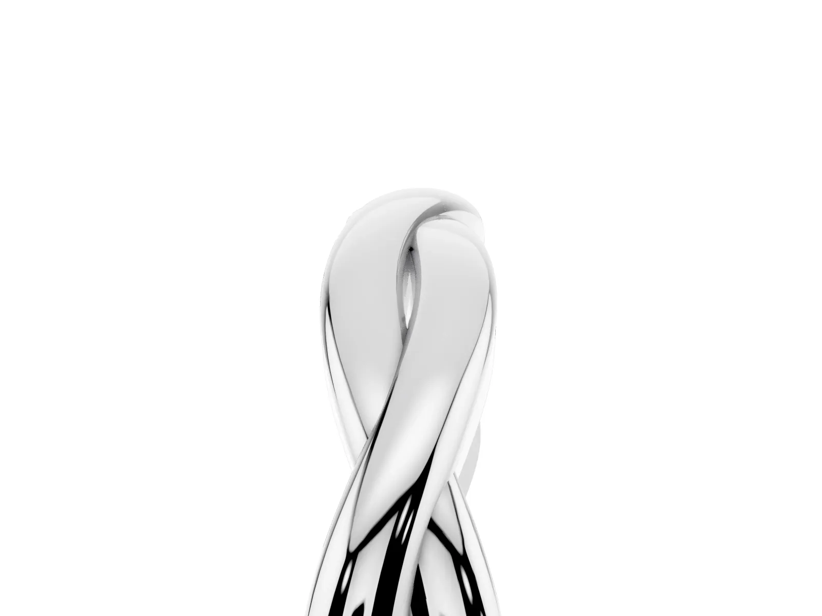 Infinity Twisted Plain Band Platinum