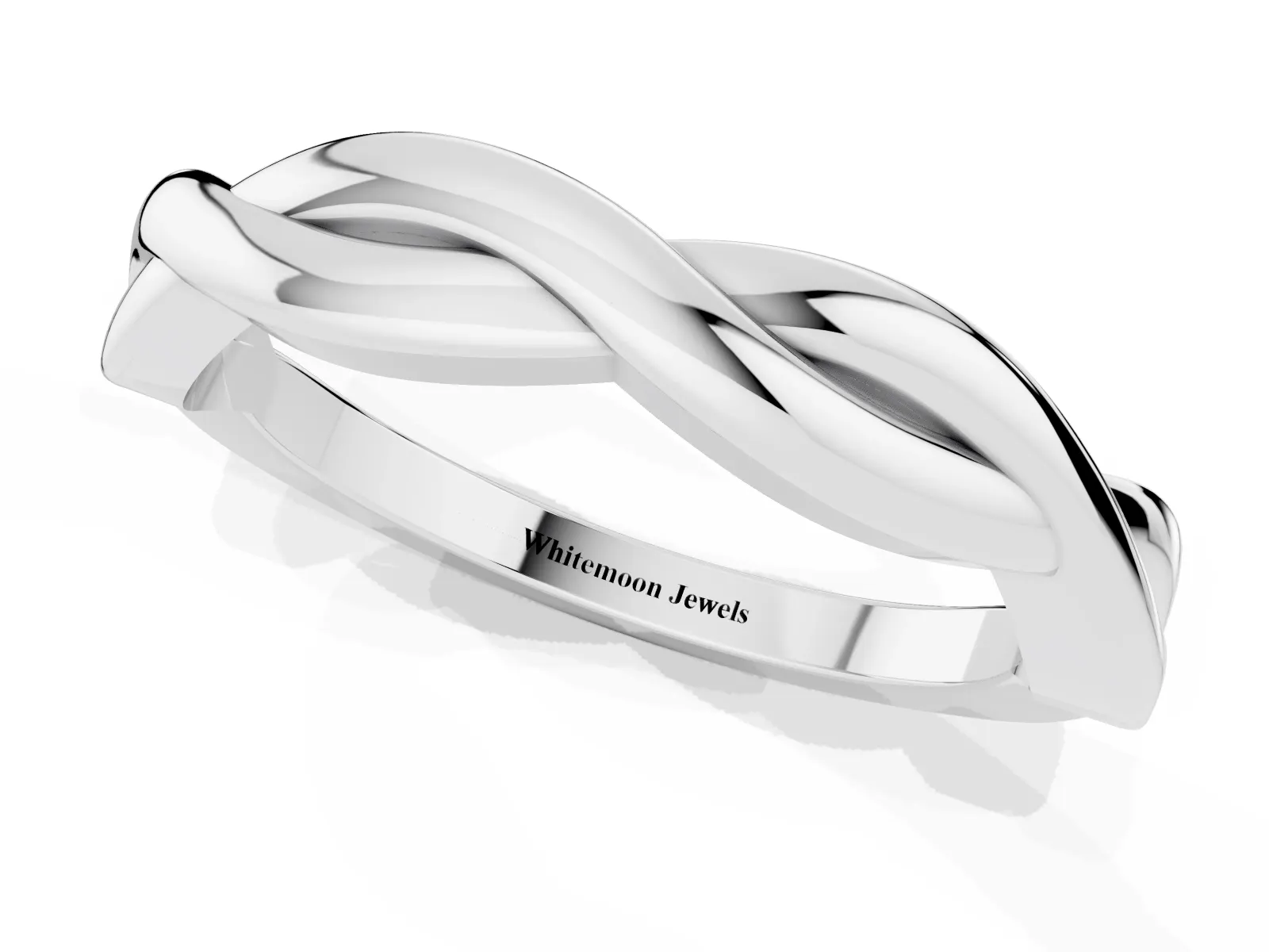 Infinity Twisted Plain Band Platinum