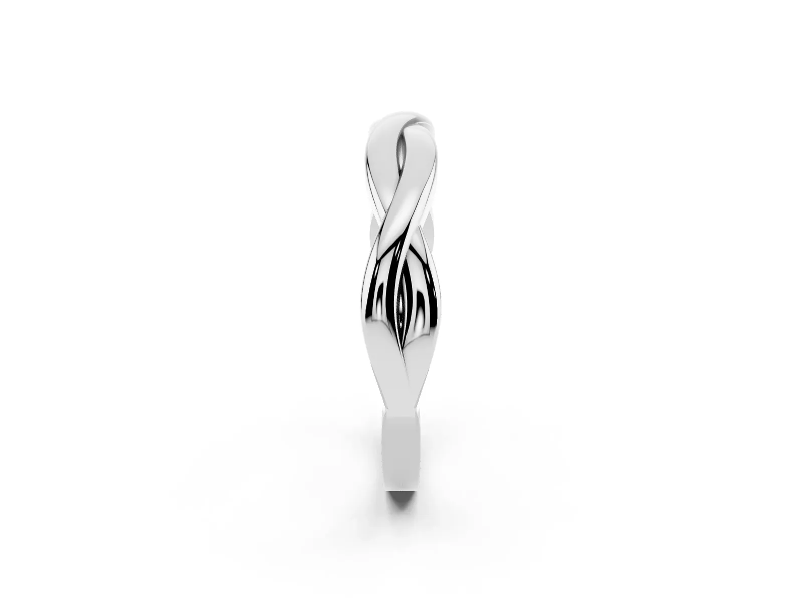 Infinity Twisted Plain Band Platinum