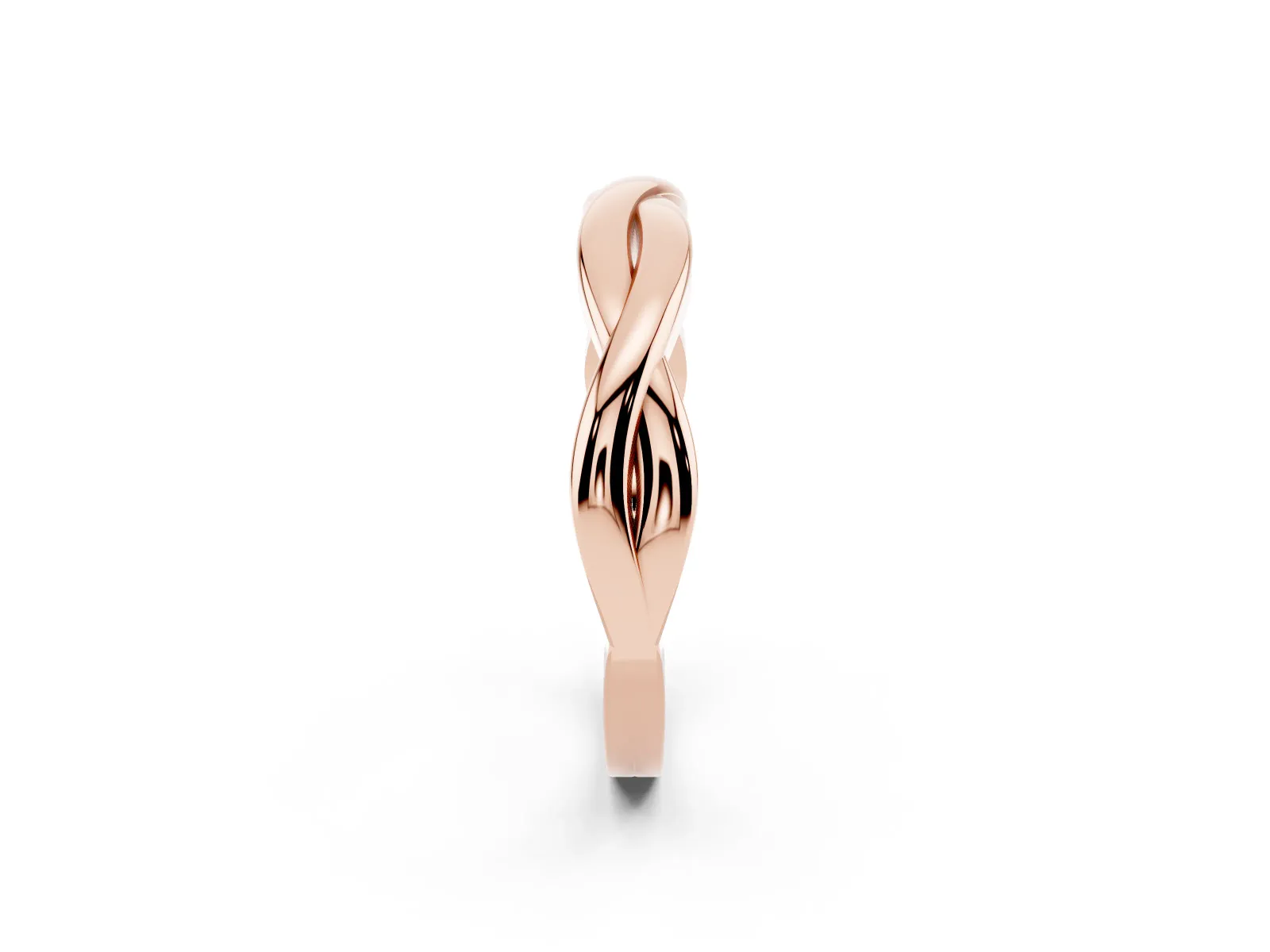Infinity Twisted Plain Band Rose gold