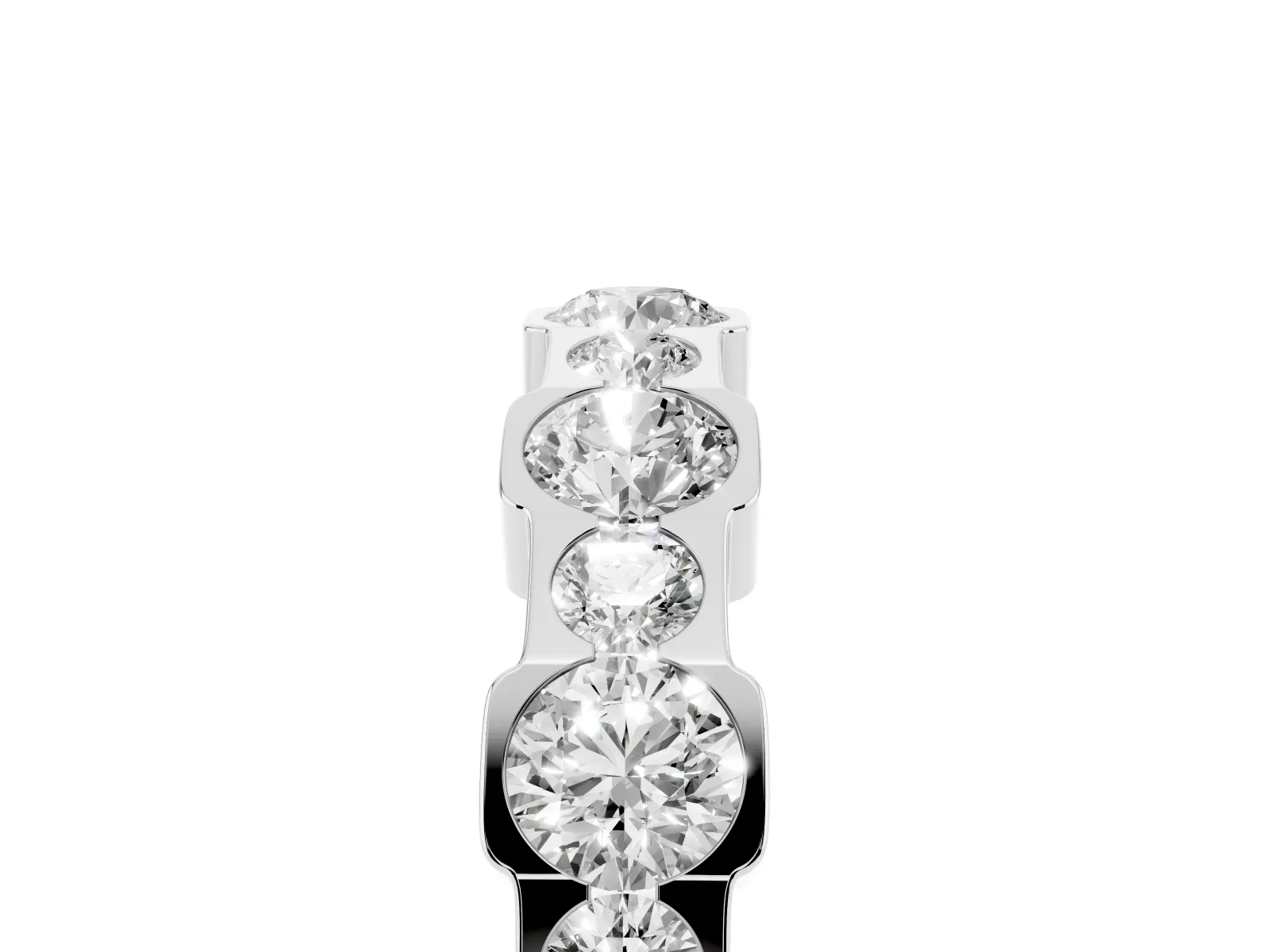 Round Diamond Promise Ring with Round Diamond Accents White gold