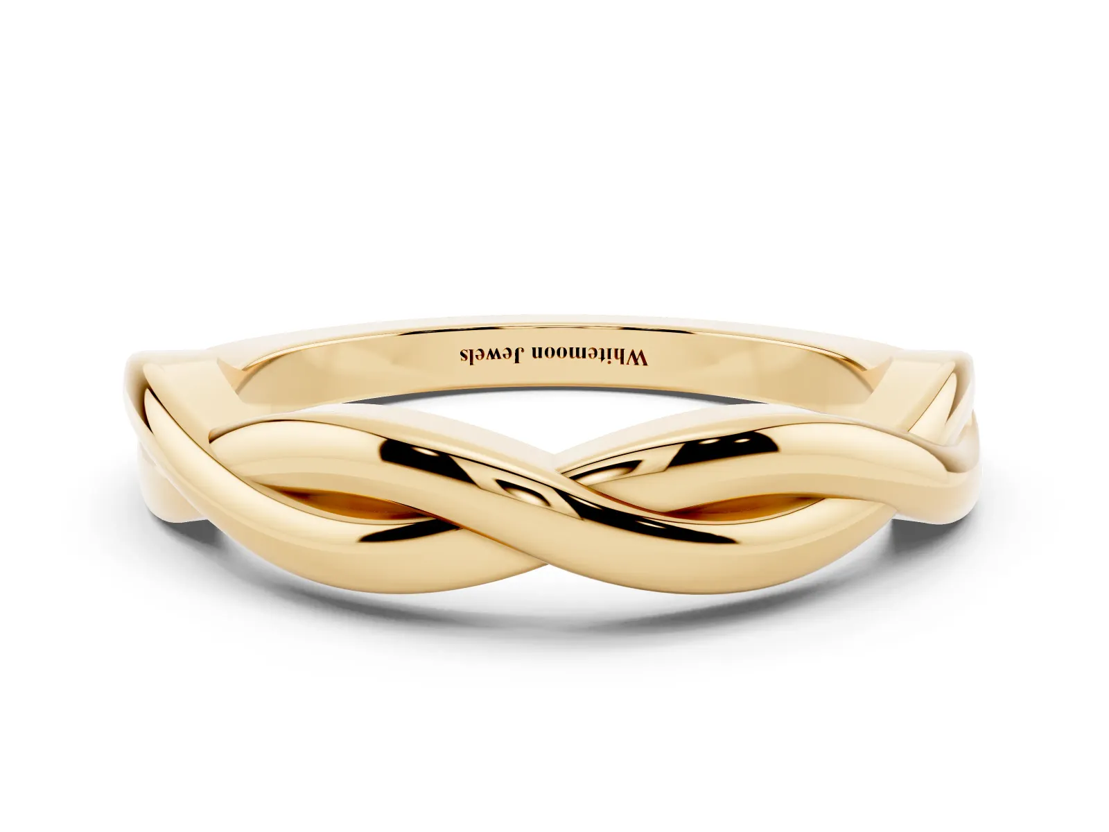 Infinity Twisted Plain Band Yellow gold