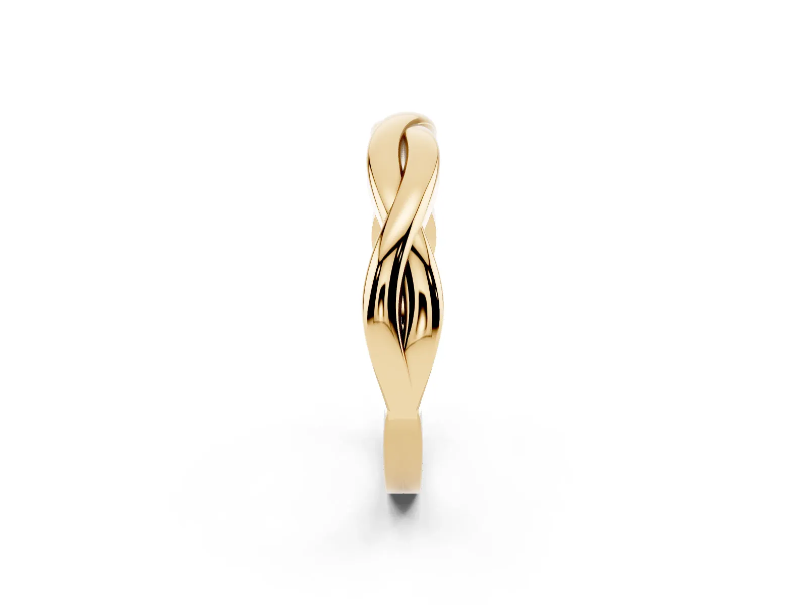 Infinity Twisted Plain Band Yellow gold
