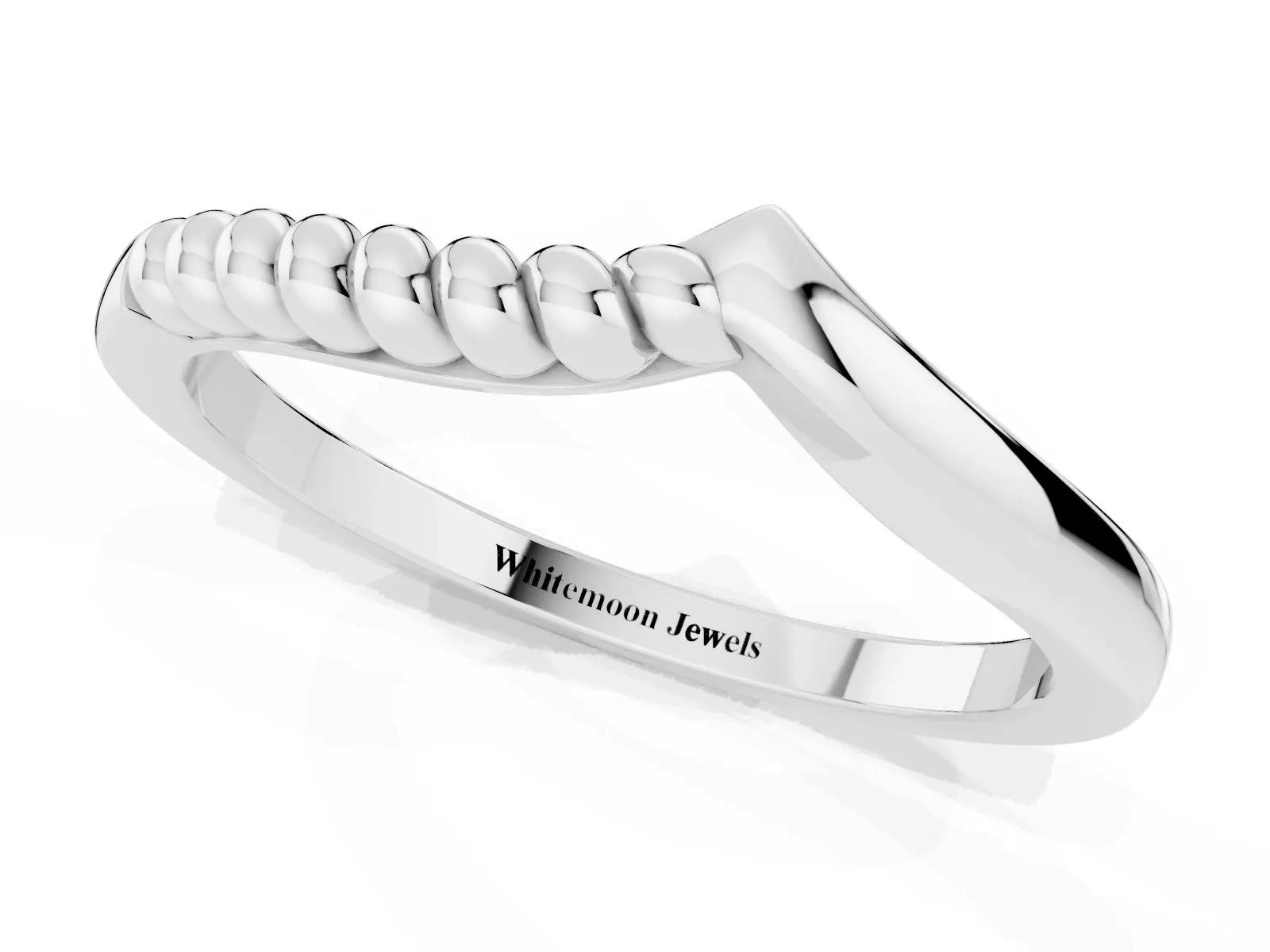 Twisted Solitaire Round Cut Knife Edge Prong Ring Silver