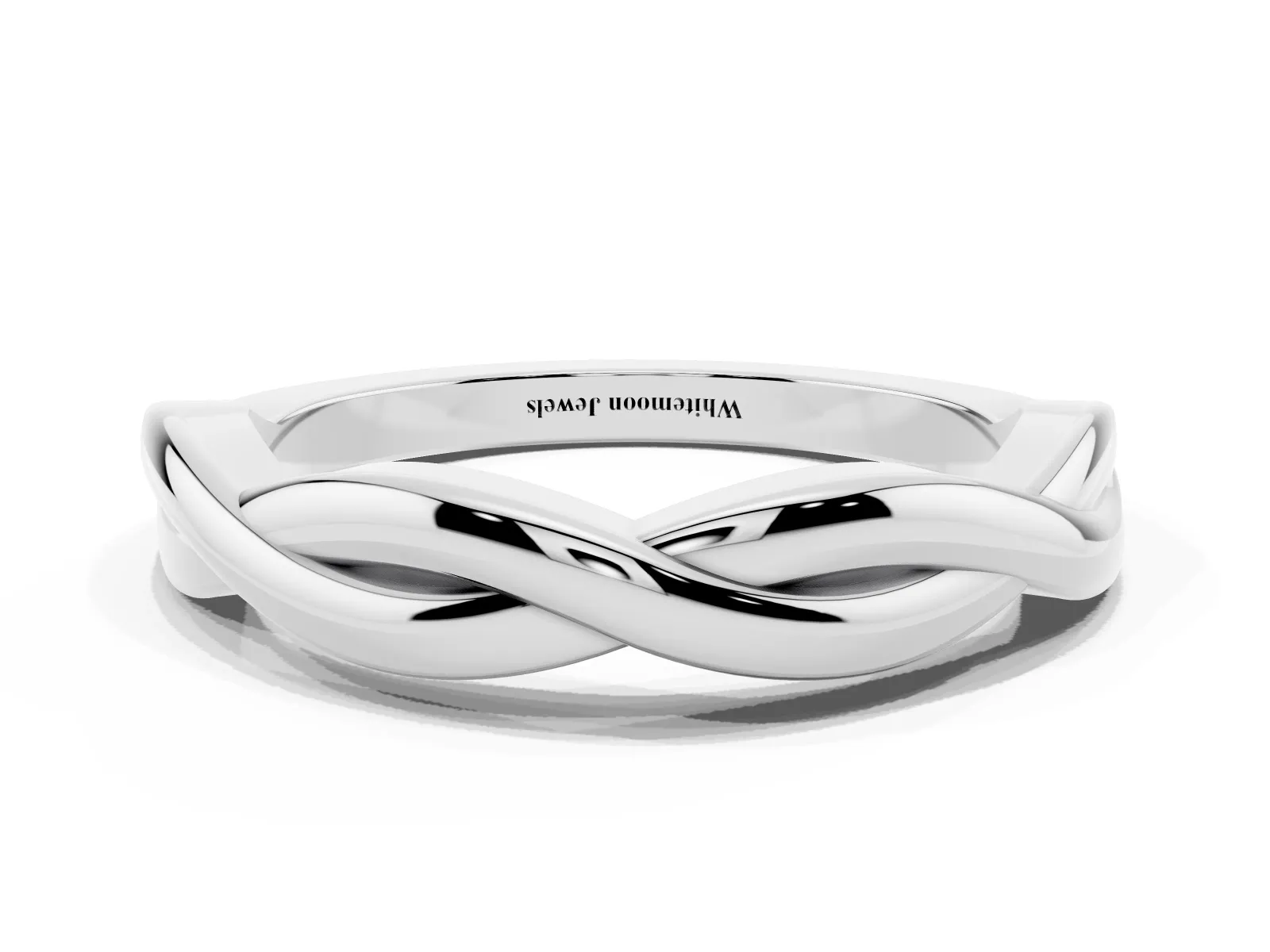 Infinity Twisted Plain Band Platinum